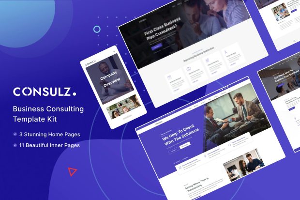 Consulz - Consulting Company Elementor Template Kit