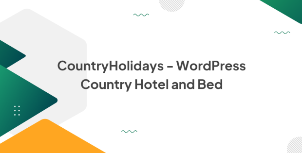 CountryHolidays - WordPress Country Hotel and Bed 1.0