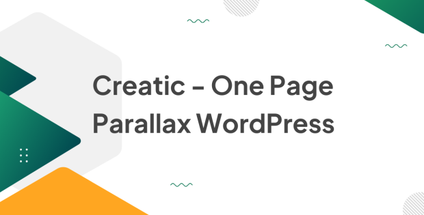 Creatic - One Page Parallax WordPress 1.2