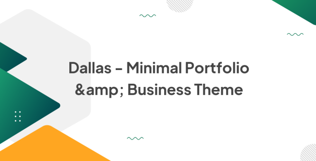 Dallas - Minimal Portfolio & Business Theme 1.4.2