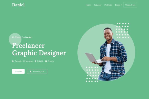 Daniel - Personal Freelancer Elementor Template Kit