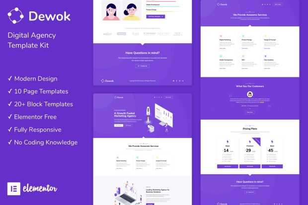 Dewok - Digital Agency Template Kit