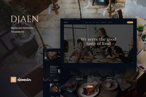 Djaen - Restaurant Elementor Template Kit