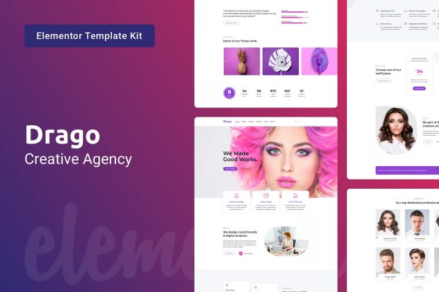 Drago - Creative Digital Agency Elementor Template Kit