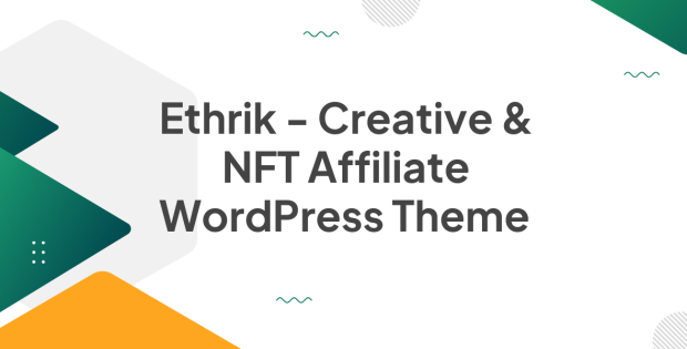 Ethrik - Creative & NFT Affiliate WordPress Theme 2.2