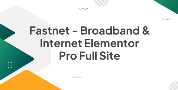 Fastnet - Broadband & Internet Elementor Pro Full Site Template Kit