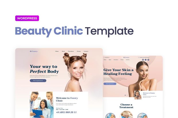 Feanty – Beauty Clinic Elementor Template Kit