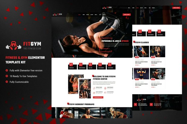 FitGym - Fitness & Gym Elementor Template Kit