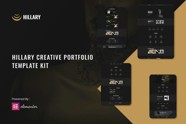 Hillary - Creative Portfolio Elementor Template Kit