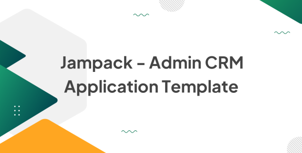 Jampack - Admin CRM Application Template