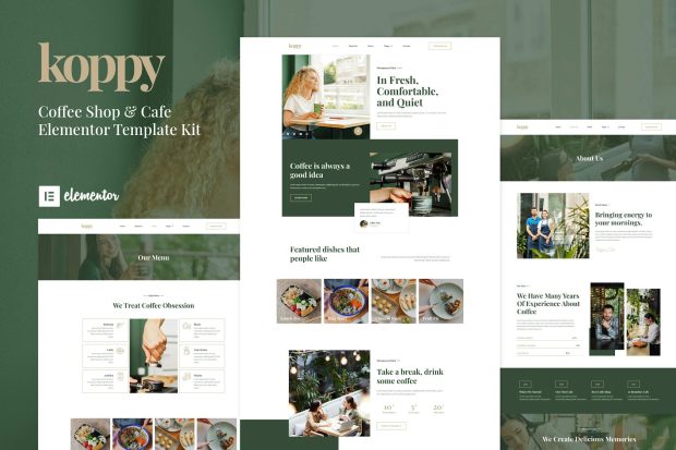 Koppy - Coffee Shop & Cafe Elementor Template Kit