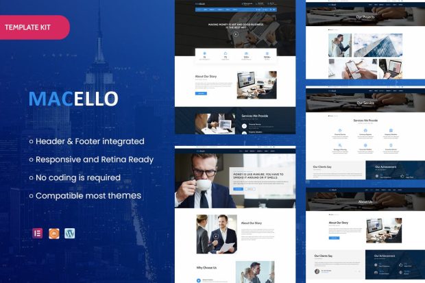 Macello - Business Consulting & Accounting  Elementor Template Kit