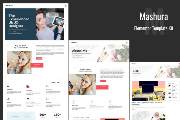 Mashura - Portfolio Elementor Template Kit