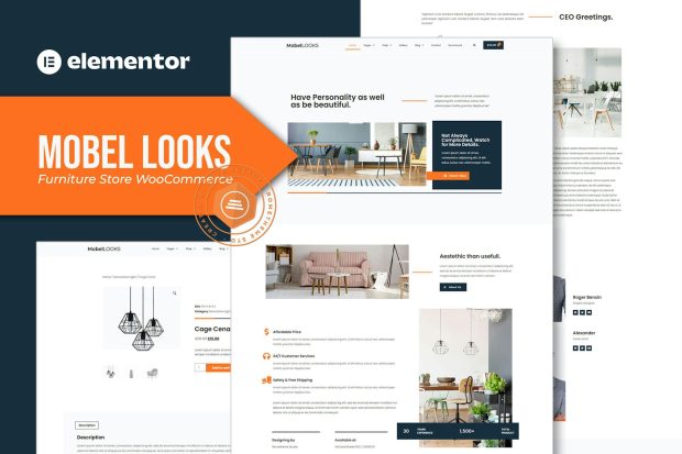 Mobel Looks - Furniture Store WooCommerce Elementor Template Kit