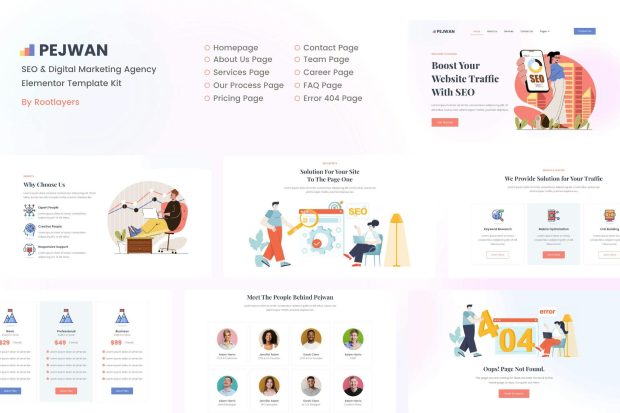 Pejwan - SEO & Digital Marketing Agency Template Kit