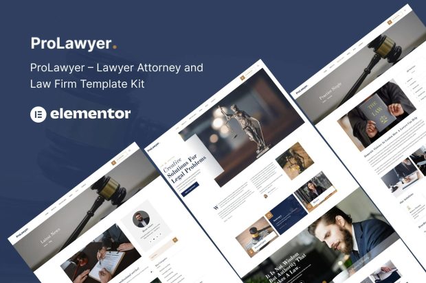 Prolawyer  - Lawyer and Law Firm Elementor Kit