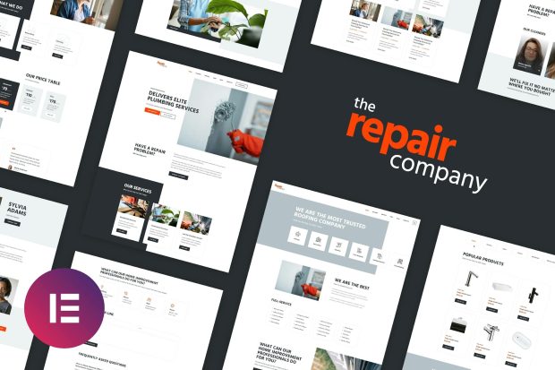 Renovirta - Plumbing & Repair Elementor Template Kit