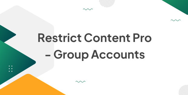 Restrict Content Pro - Group Accounts 2.2.3