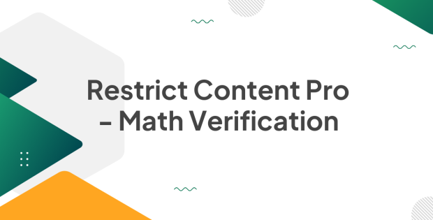 Restrict Content Pro - Math Verification 1.0.5