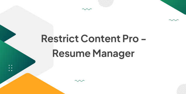 Restrict Content Pro - Resume Manager 1.0.2