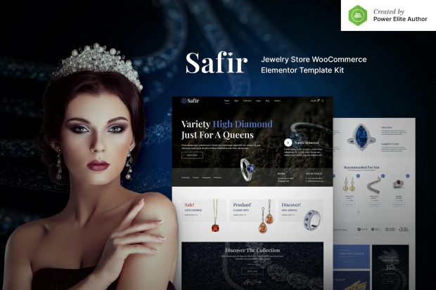 Safir – Jewelry Store WooCommerce Elementor Template Kit