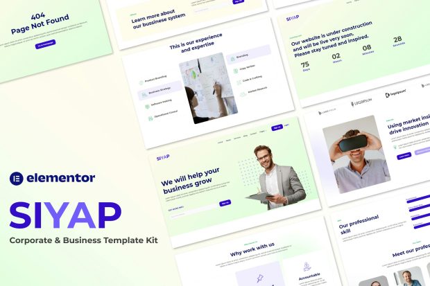 Siyap - Corporate & Business Elementor Template Kit