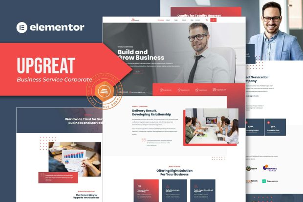 Upgreat - Business Service Corporate Elementor Template Kit