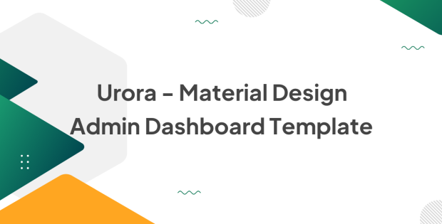 Urora - Material Design Admin Dashboard Template