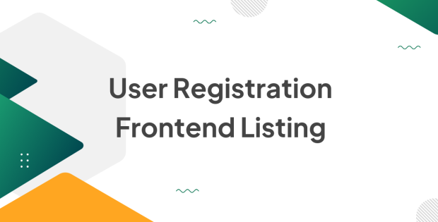 User Registration Frontend Listing 1.1.4