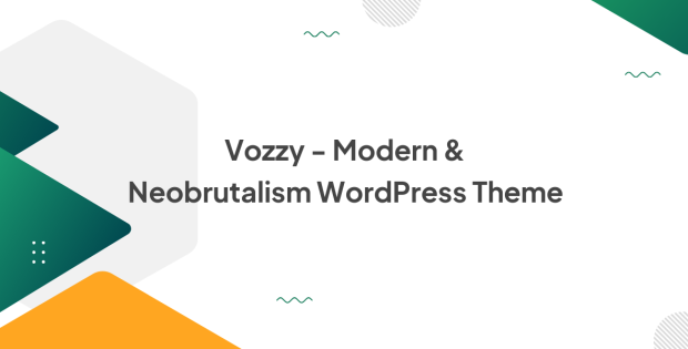 Vozzy - Modern & Neobrutalism WordPress Theme 1.02