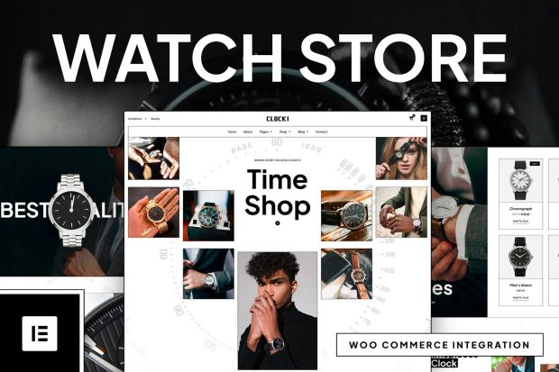 Clocki - Watch Store Elementor Pro Template Kit